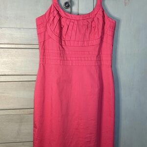 Calvin Klein Women’s Pink Pleated Top Pencil Dress‎ Size 12 EUC